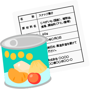 商品表示を表すイラスト