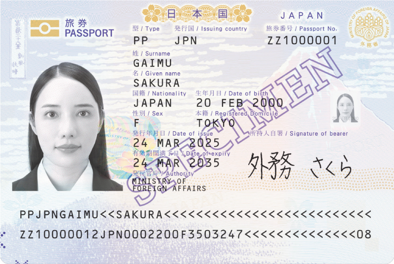パスポートイメージ画像