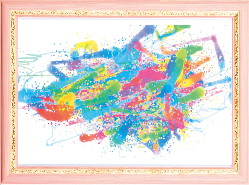 「第1回かながわともいきアート展」ともいき賞受賞 「元気」※デジタルデバイス（視線入力装置）で描かれた作品