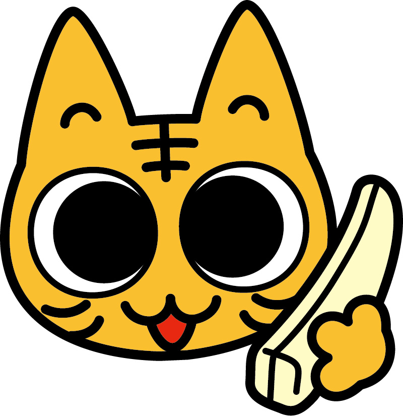 受話器を持つニャン吉